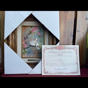 Original Marty Bell Dove painting. With Certificate of Authenticity.